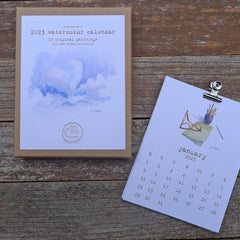 2023 watercolor calendar