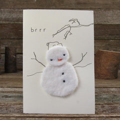 card: brr...snowman