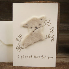 card: I picked this for you, lamb