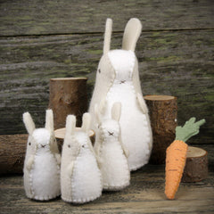 DIY kraft box: bunnies and carrot