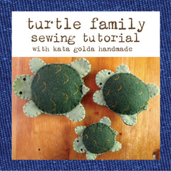 free sewing tutorial: turtle family