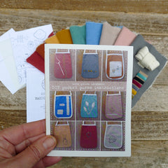 DIY pocket purse kit: 9 color options