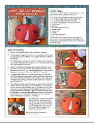 free sewing tutorial: sweet little pumpkin