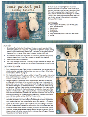 free sewing tutorial: bear pocket pal