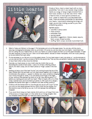 free sewing tutorial: little hearts