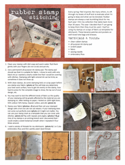free sewing tutorial: rubber stamp stitching