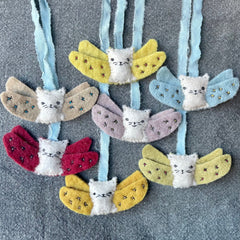 free sewing tutorial: angel kitty ornament