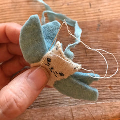 free sewing tutorial: angel kitty ornament