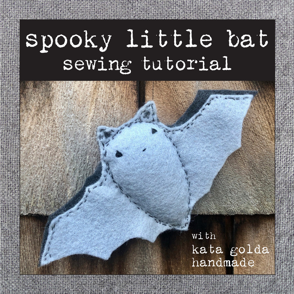 free sewing tutorial: spooky little bat