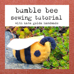 free sewing tutorial: bumble bee