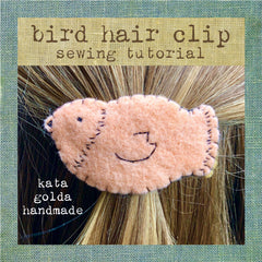 free sewing tutorial: bird hair clip