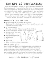 DIY bookbinding kit: 9 color options – kata golda handmade