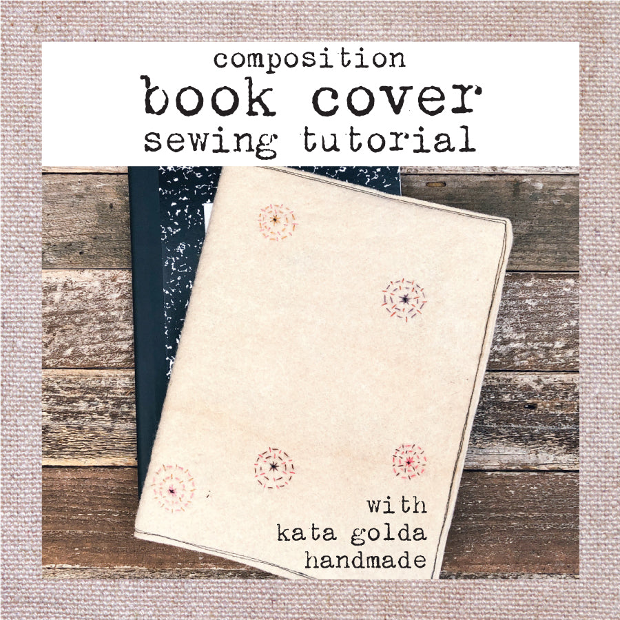 free sewing tutorial: composition book cover