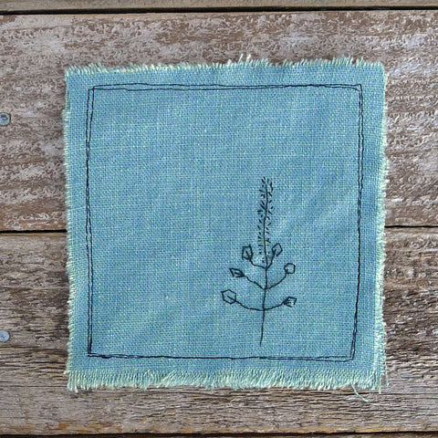 botanical mix-and-match coaster: green