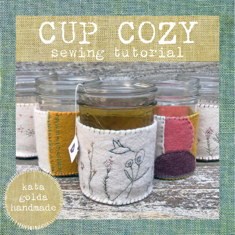 free sewing tutorial: cup cozy