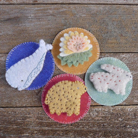 decorative wool felt pins