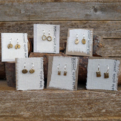 earrings: tiny tile