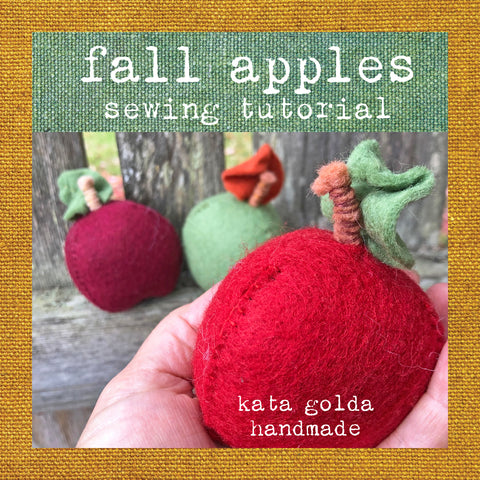 free sewing tutorial: fall apples