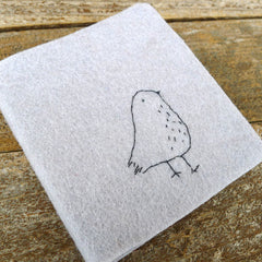 little felt journal: bird