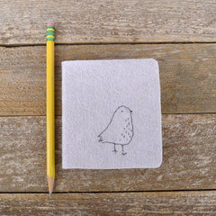 little felt journal: bird