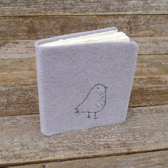 little felt journal: bird