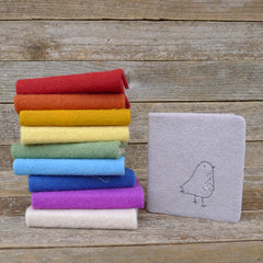 little felt journal: bird