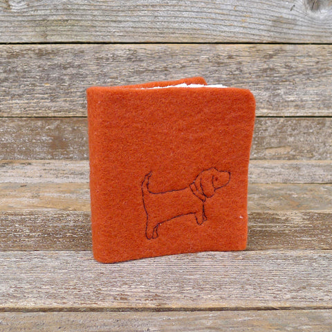 little felt journal: dog