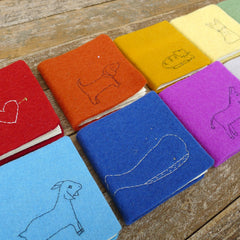 little felt journal: bird