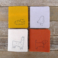 little felt journal: bird