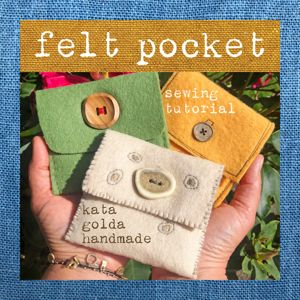 free sewing tutorial: felt pocket