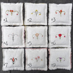 floral uterus lavender pillows (fundraiser for planned parenthood)