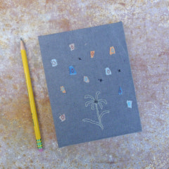 handbound journal: botanical collection - charcoal