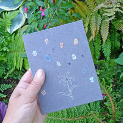 handbound journal: botanical collection - charcoal