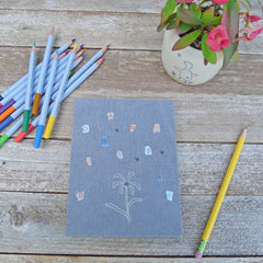 handbound journal: botanical collection - charcoal