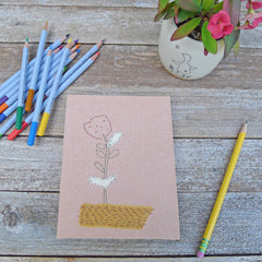 handbound journal: botanical collection - dusty rose