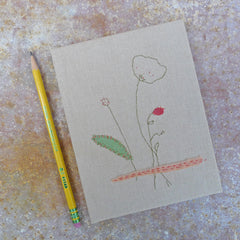 handbound journal: botanical collection - tea-dyed