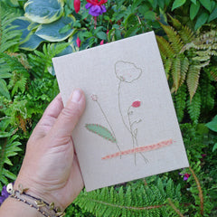 handbound journal: botanical collection - tea-dyed