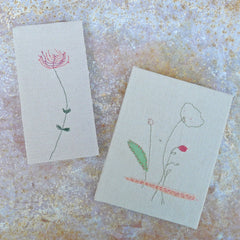handbound journal: botanical collection - tea-dyed