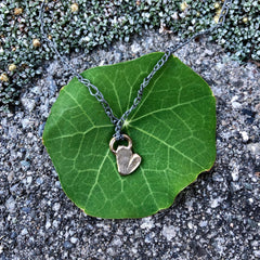 single charm necklace: heart