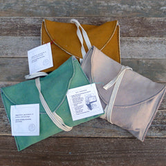 imperfect patchwork & little stitchings kit: green