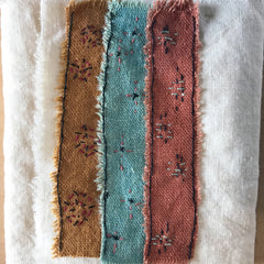 imperfect patchwork & little stitchings kit: green