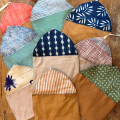 imperfect patchwork & little stitchings kit: green