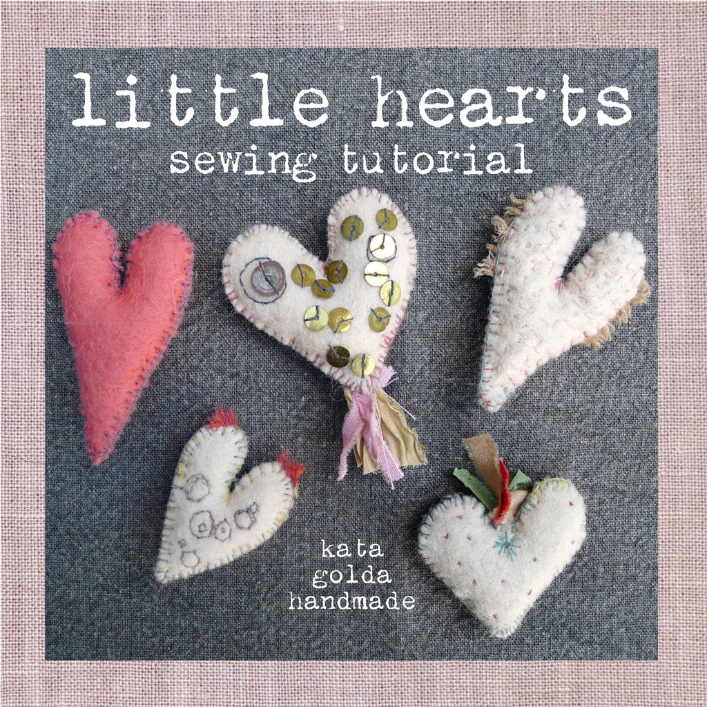 free sewing tutorial: little hearts