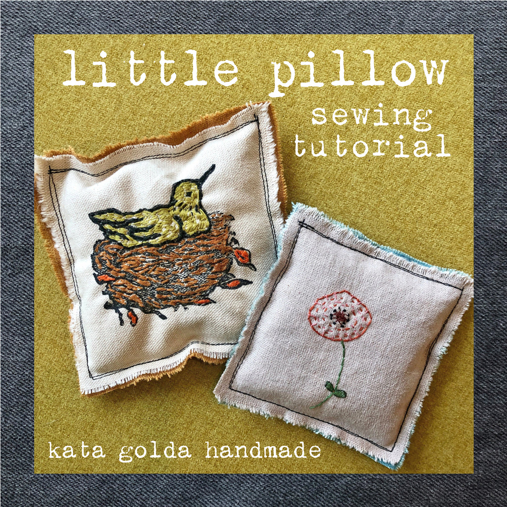 free sewing tutorial: little pillow