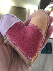 free sewing tutorial: patchwork hearts