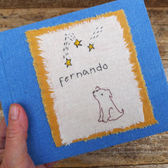 photo album: stargazing dog (blue)