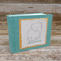 photo album: elephant pair (green)