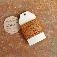 plant-dyed sashiko thread: single colors