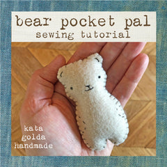 free sewing tutorial: bear pocket pal