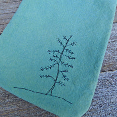 pocket purse: green/tree